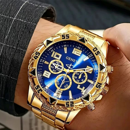 Men's Chronograph Quartz Watch with Steel Band – product view 1