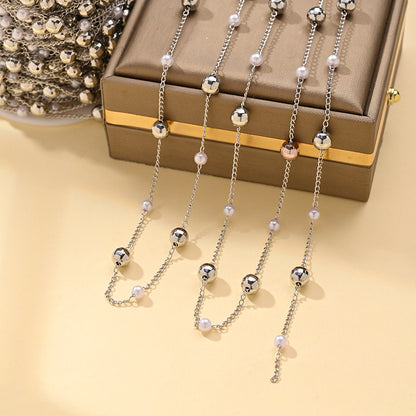 Imitation Pearl Chain Necklace – product view 33