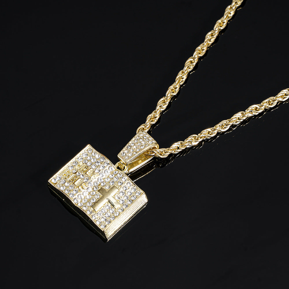 Men's Magic Book Cross Pendant – product view 9