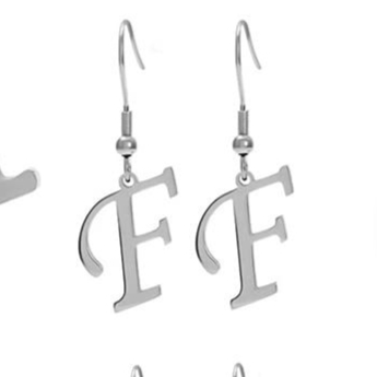 Personalized Initial Letter Earrings – product view 36