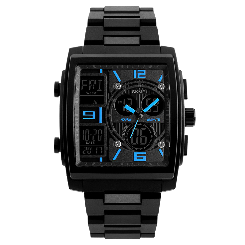 Mens Square Electronic Watch – product view 1