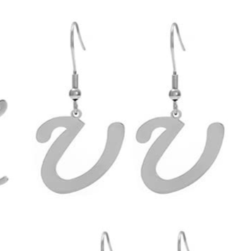 Personalized Initial Letter Earrings – product view 51