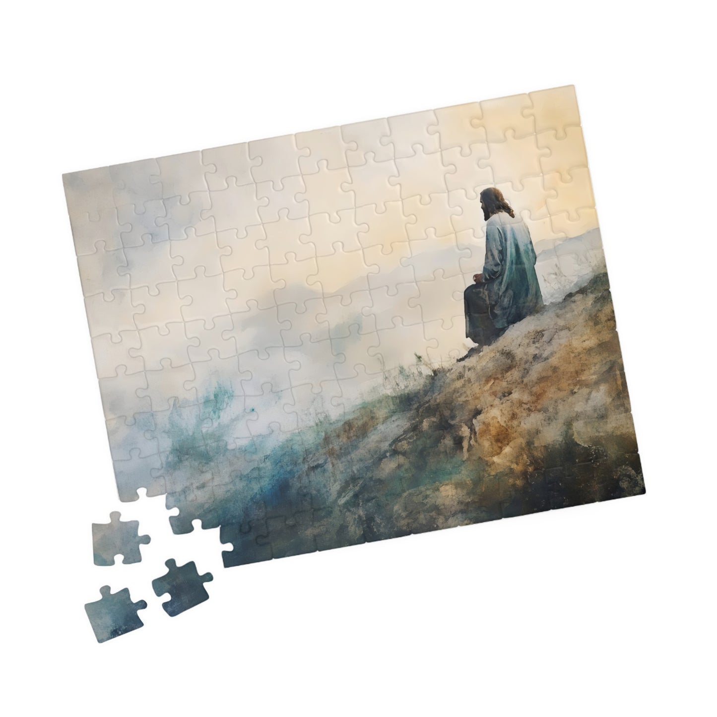 Jesus Walking on Water Puzzle | Christian Faith Scene, Religious Jigsaw