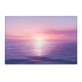 Sunset Ocean Scene Area Rug | Purple Pink Seascape Rug