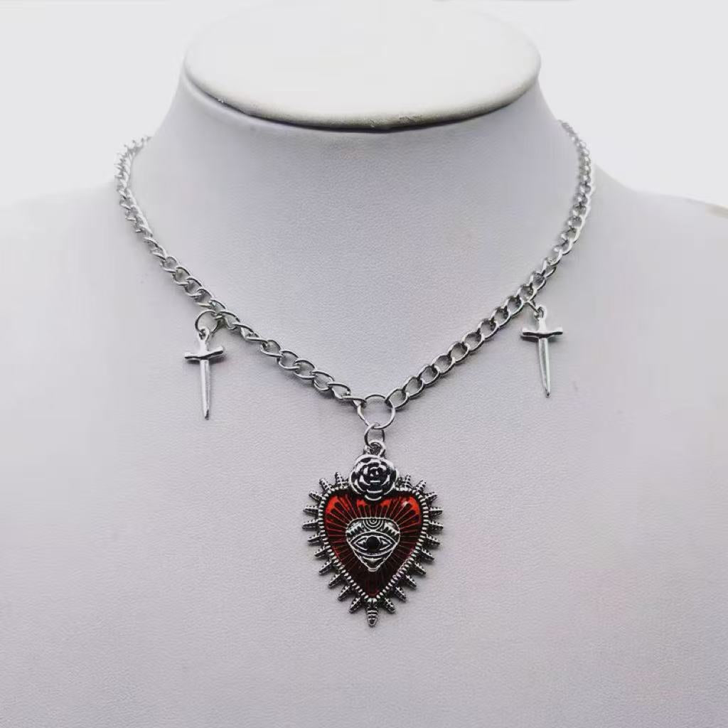 Vintage Gothic Subculture Necklace – product view 2