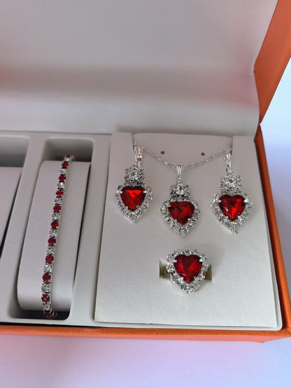 Crystal-Accent Jewelry Set – product view 11