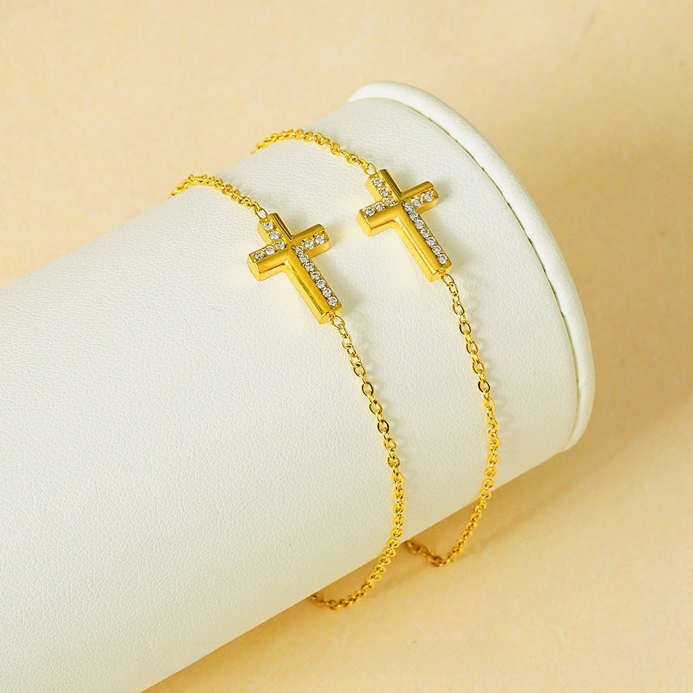Crystal Cross Bracelet – product view 2