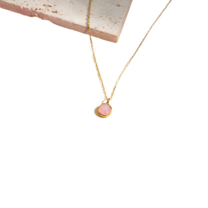 Round Cat Eye Necklace – product view 4