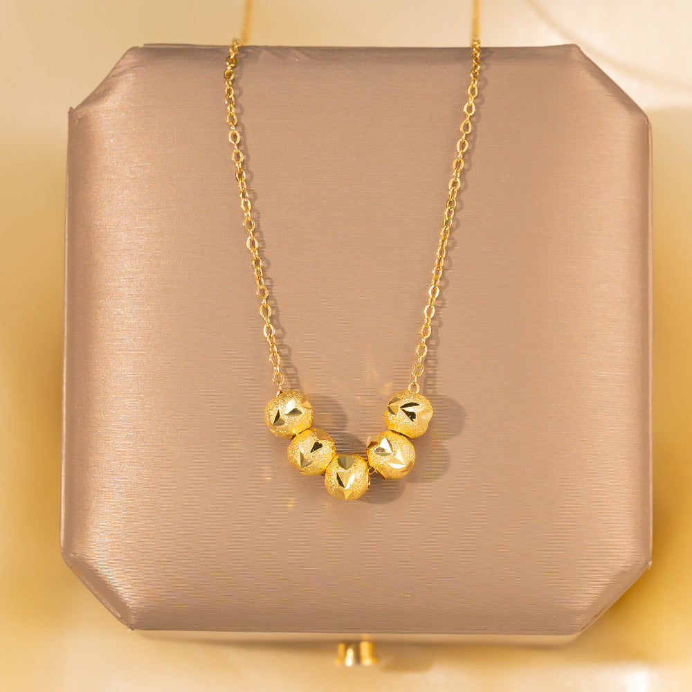 Minimalist Titanium Steel Clavicle Necklace – product view 36