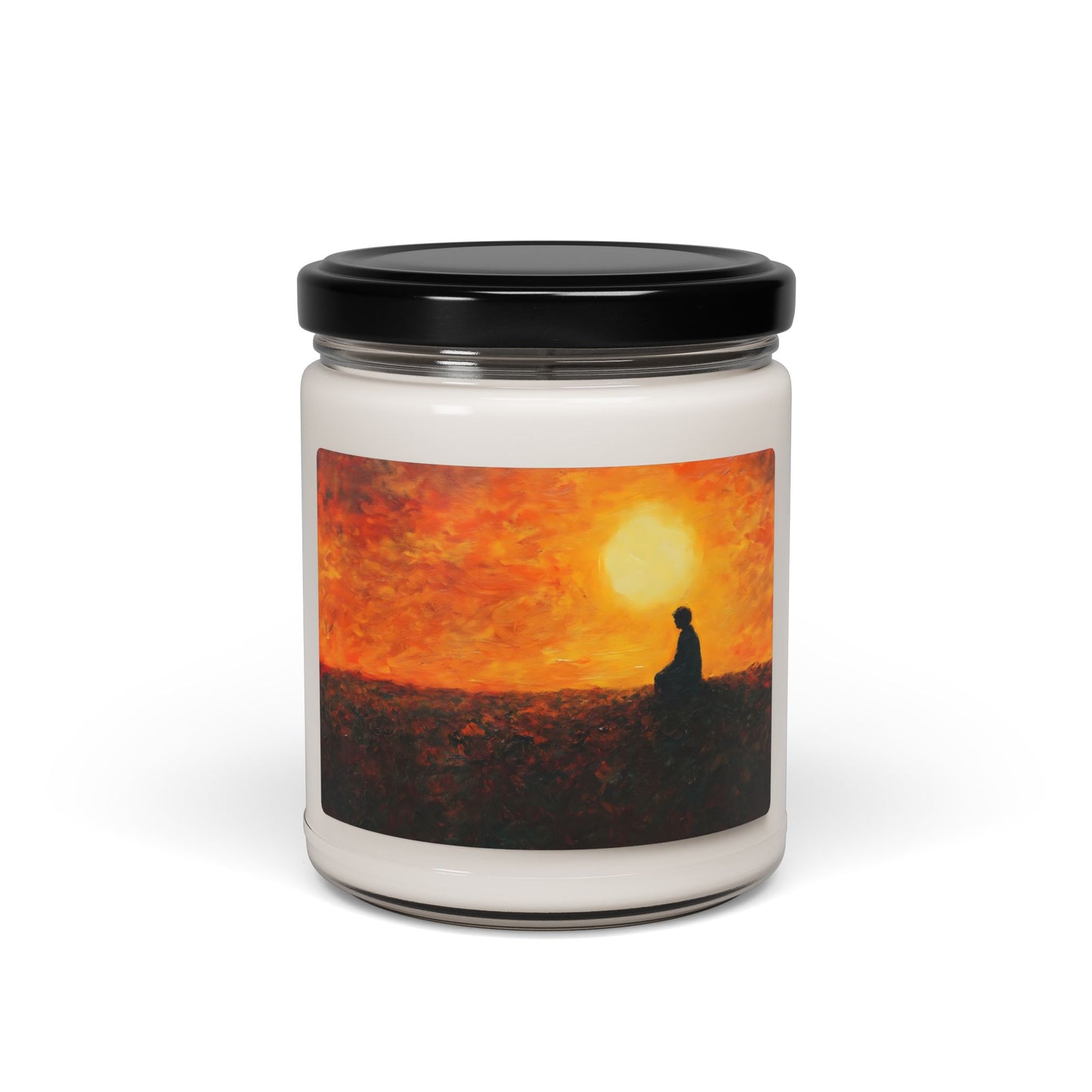 Sunset Silhouette Meditation Candle, Soy Candle | 9oz