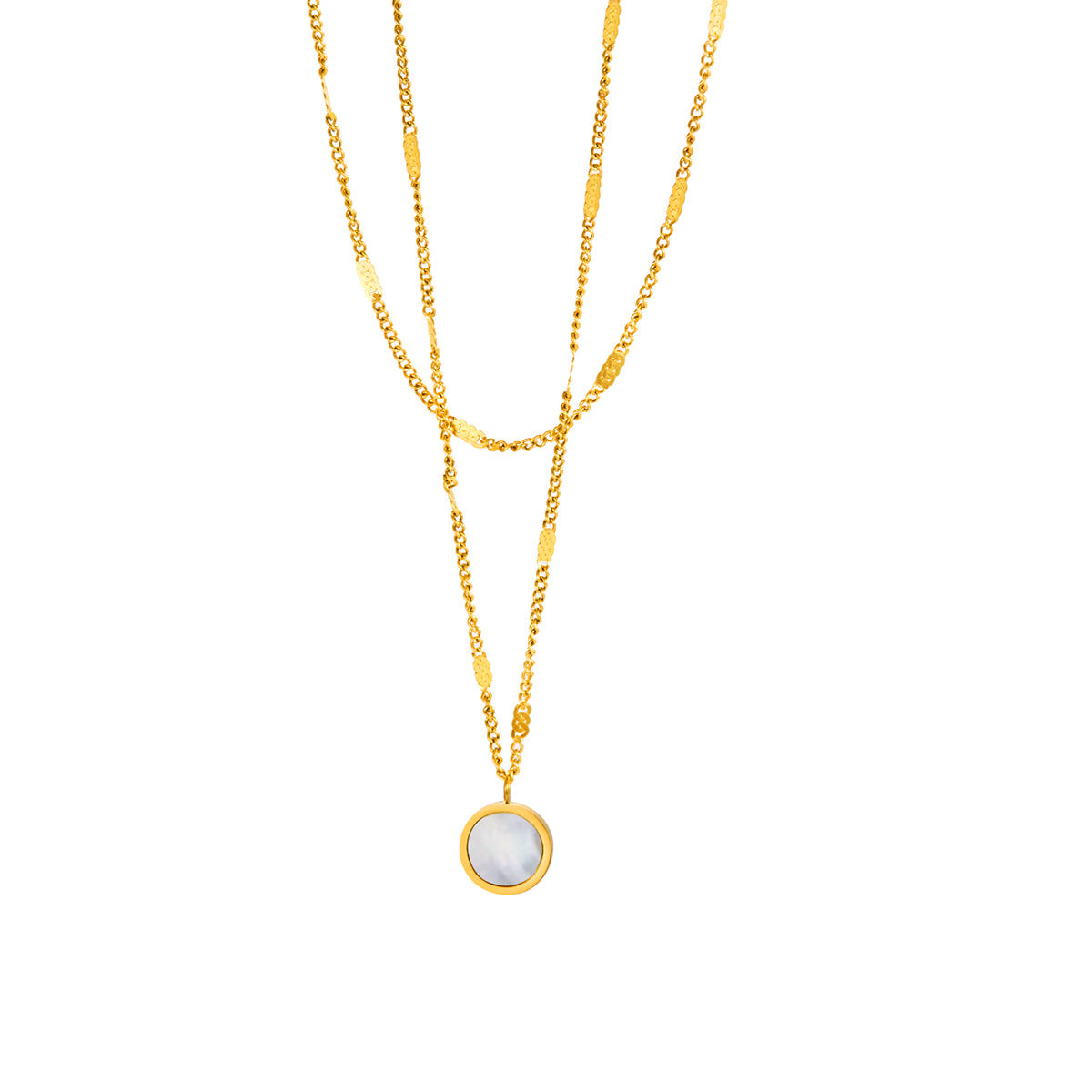 Round Stainless Steel Chain Clavicle Chain – product view 4