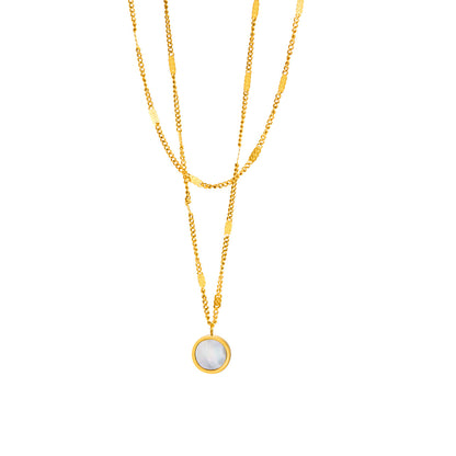 Round Stainless Steel Chain Clavicle Chain – product view 4