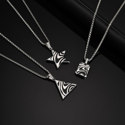 Wavy Star Pendant Necklace – product view 1