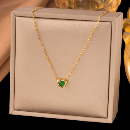 Women's Titanium Steel Heart Necklace – product view 81
