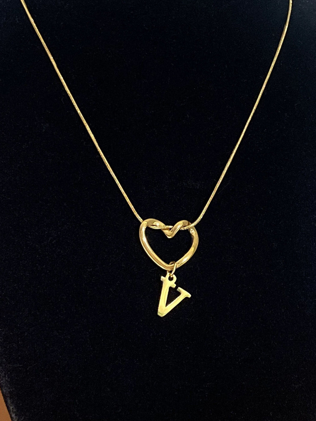 Alphabet Heart Pendant Necklace – product view 27