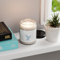 White Dove Illustration Candle | Soy Candle, 9oz Jar