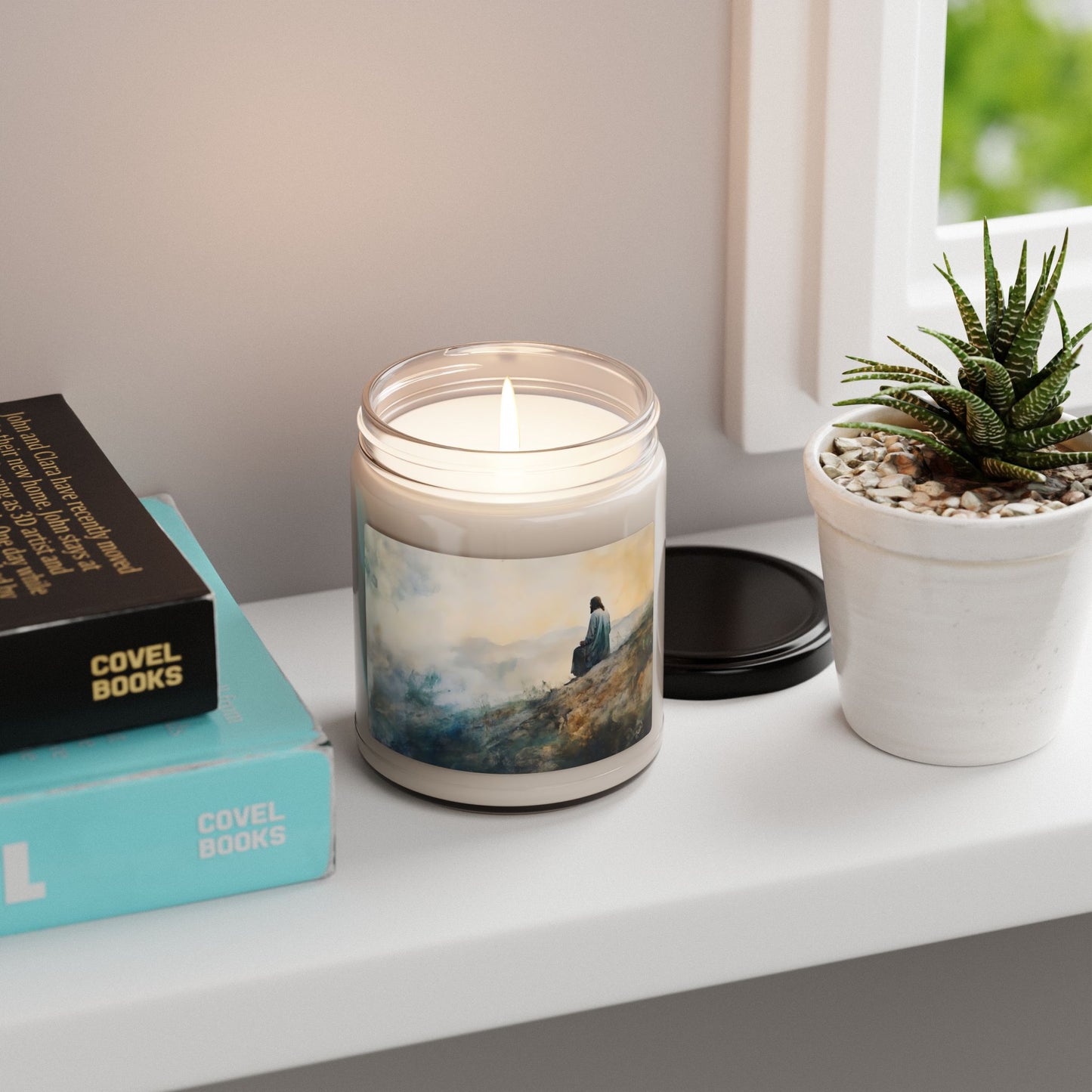 Solitude on a Hill Candle, Soy Candle 9oz | Peaceful Landscape