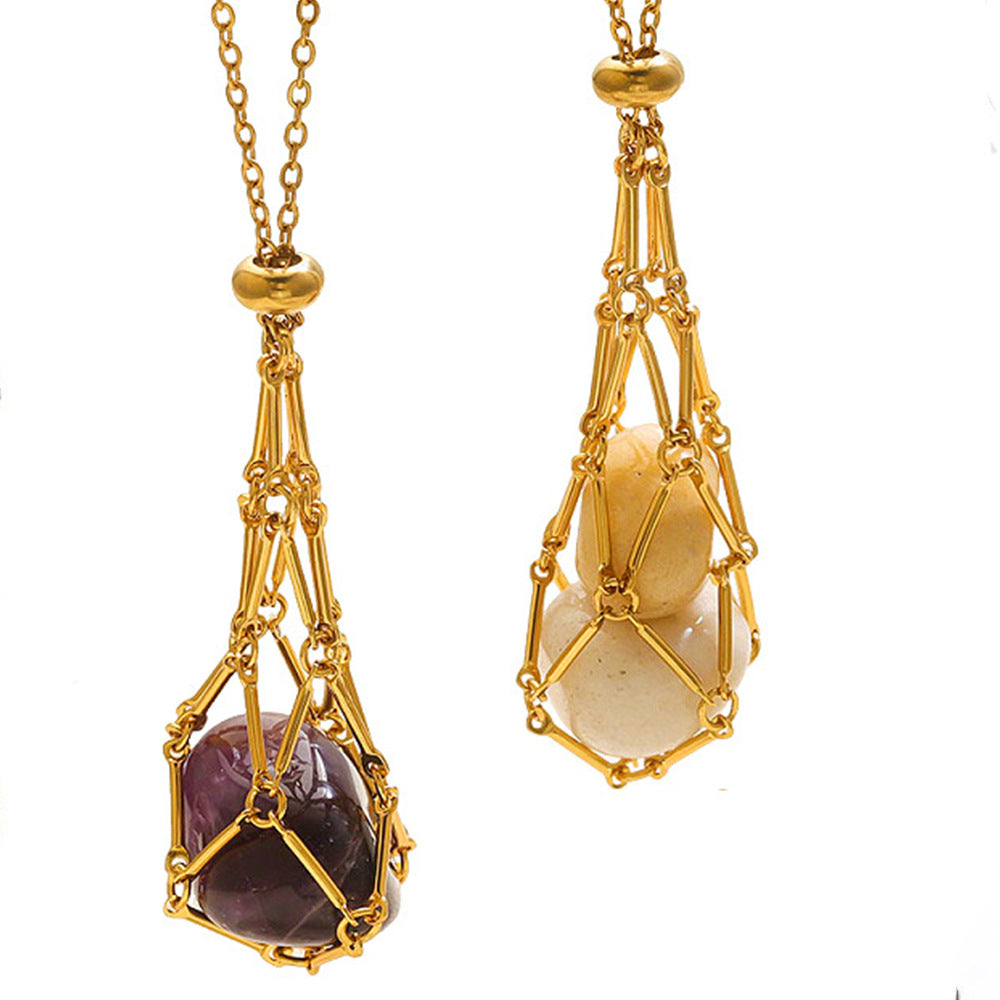 Bamboo-Knot Chain Necklace – product view 1