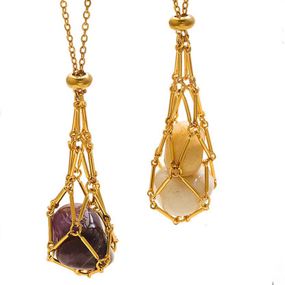 Bamboo-Knot Chain Necklace – product view 1