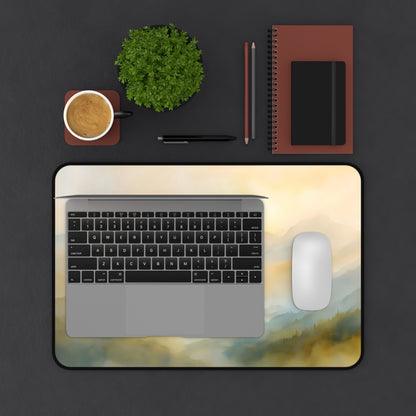 Soft Sunrise Misty Mountain Desk Mat — alternate desk mat product image 4