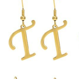 Personalized Initial Letter Earrings – product view 24
