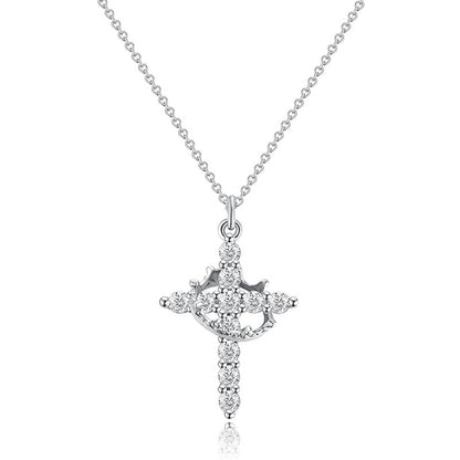 Rotating Crown Pendant Necklace – product view 6