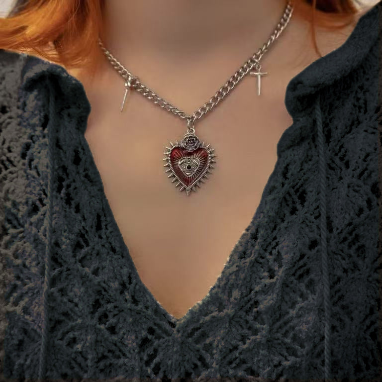 Vintage Gothic Subculture Necklace – product view 4