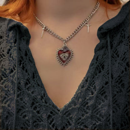 Vintage Gothic Subculture Necklace – product view 4