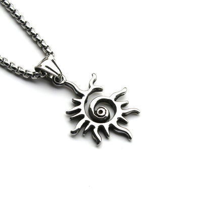 Colour-Accent Titanium Steel Cross Necklace – product view 11