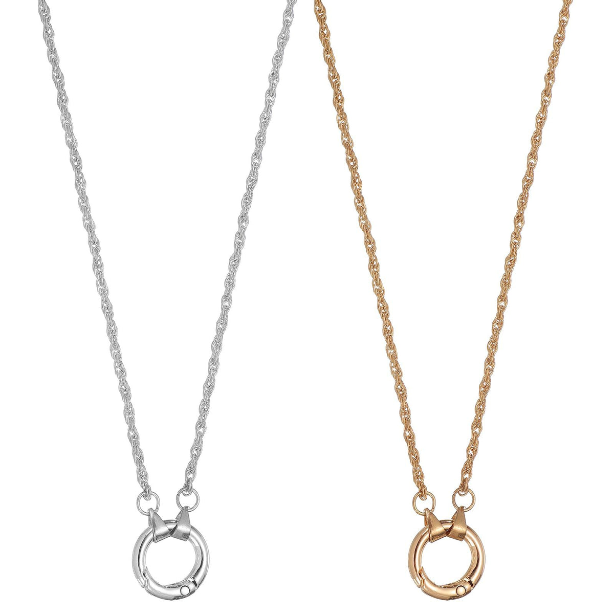 Hinged-ring Pendant Necklace – product view 1