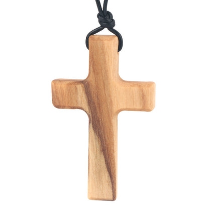 Wooden Cross Necklace – product view 6