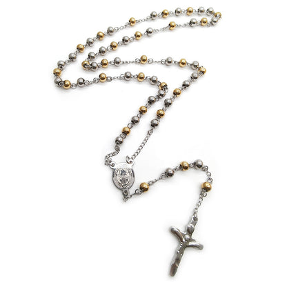 Wide Cross Chain Necklace – product view 4