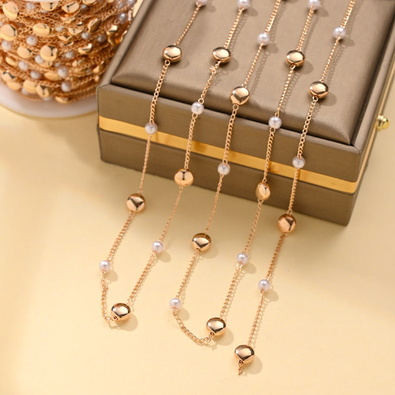 Imitation Pearl Chain Necklace – product view 20