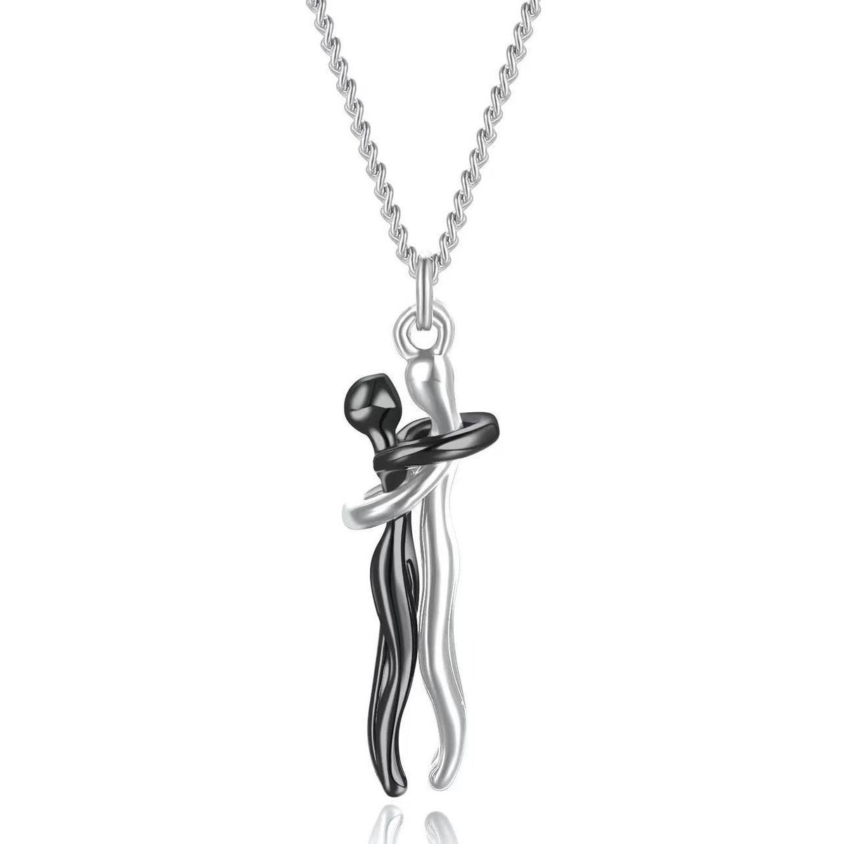 Mother & Child Embrace Pendant Necklace – product view 14