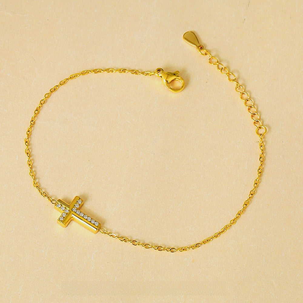 Crystal Cross Bracelet – product view 6