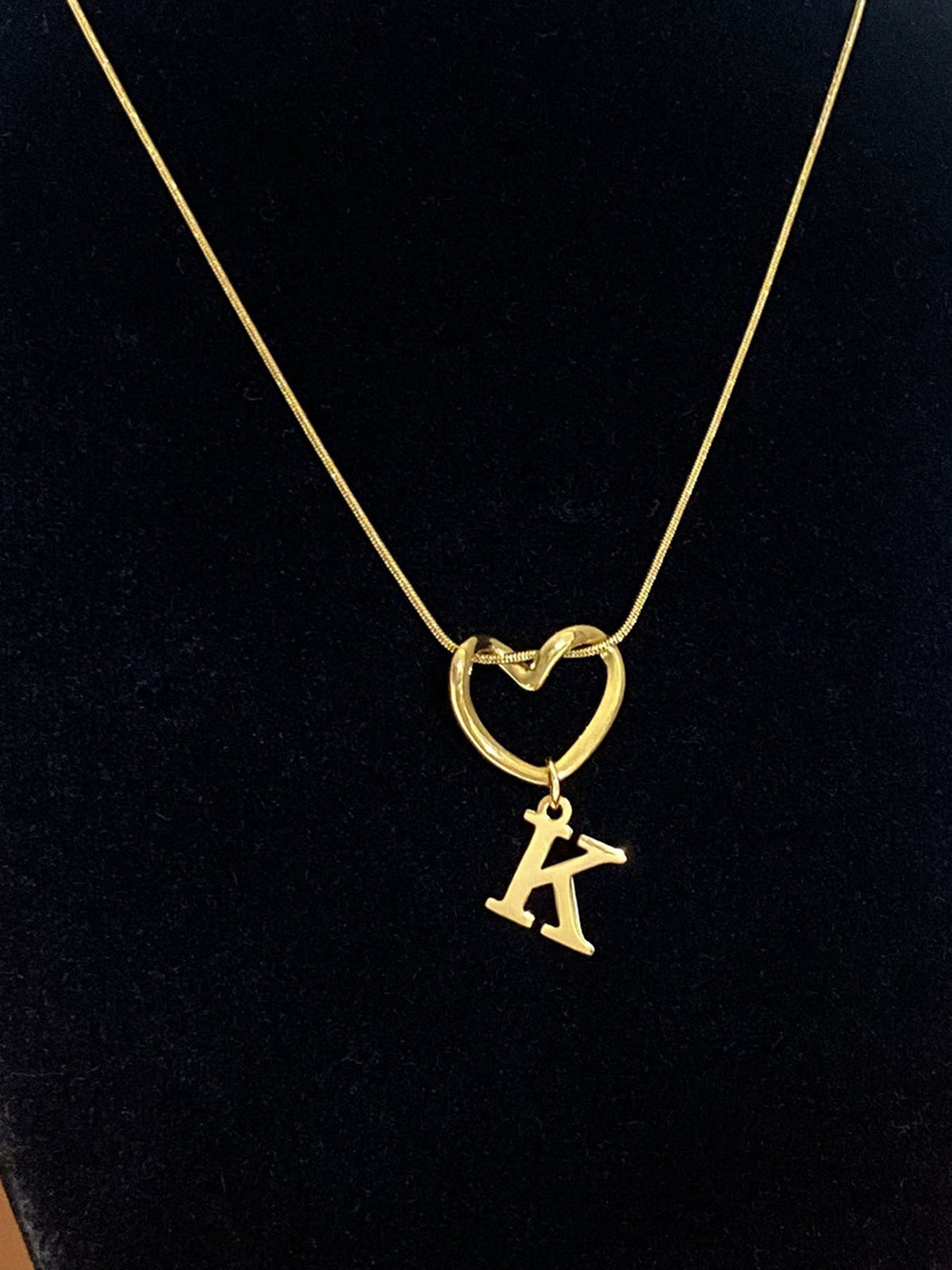 Alphabet Heart Pendant Necklace – product view 16