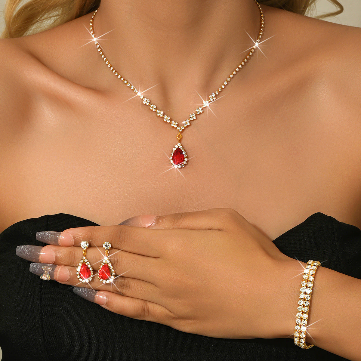 Water Drop Jewelry Set – product view 18