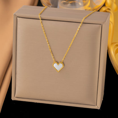 Women's Titanium Steel Heart Necklace – product view 17