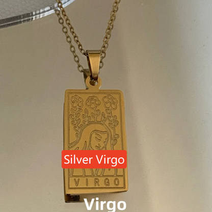 Zodiac Titanium Steel Clavicle Necklace – product view 25