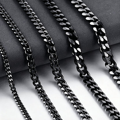 Stainless Steel Cuban Chain Jewelry Set – product view 51