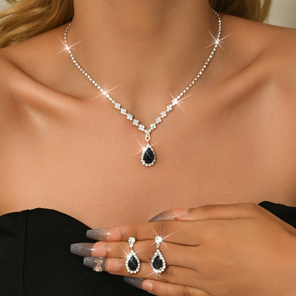 Water Drop Jewelry Set – product view 12