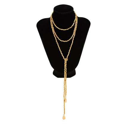 Imitation Pearl Tassel Necklace – product view 5