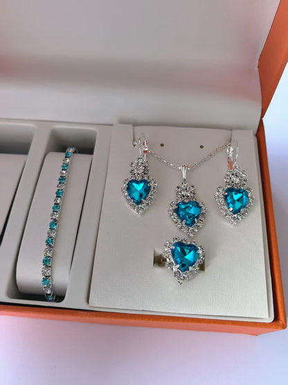 Crystal-Accent Jewelry Set – product view 14
