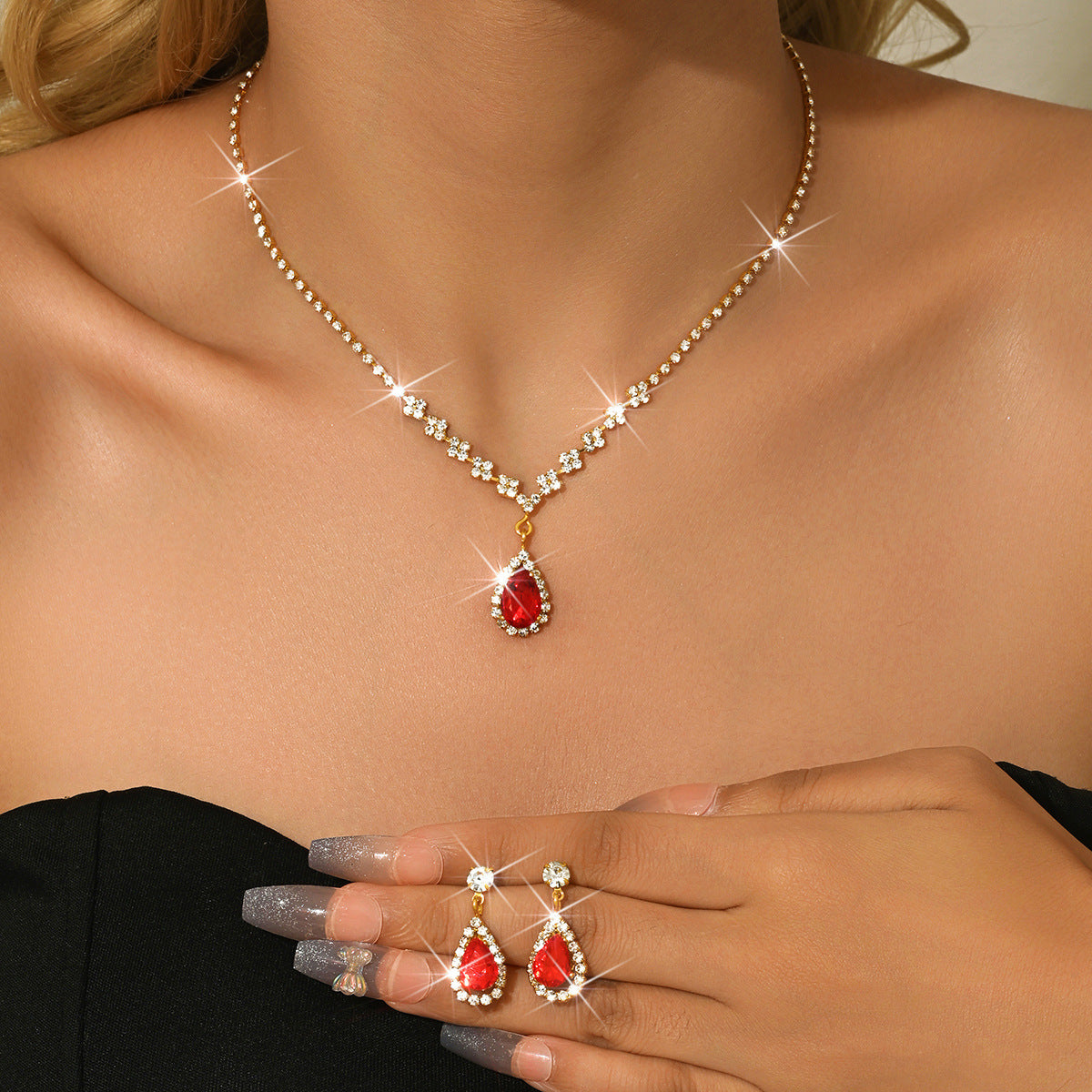 Water Drop Jewelry Set – product view 11