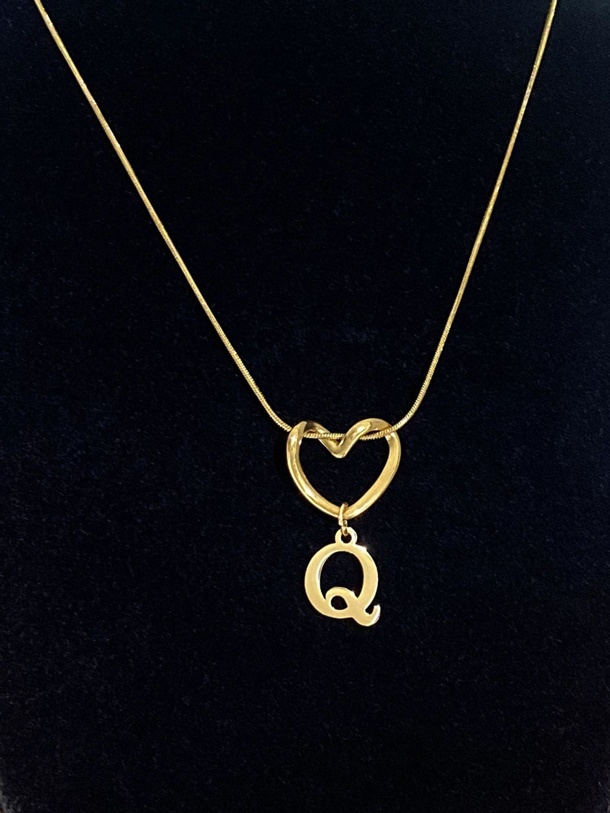 Alphabet Heart Pendant Necklace – product view 22