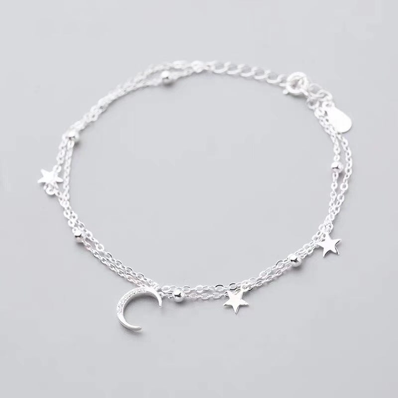 Double Layer Star Moon Bracelet – product view 2