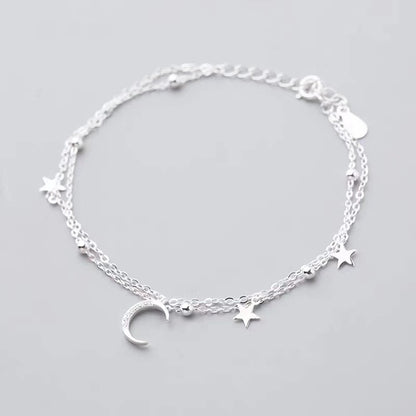 Double Layer Star Moon Bracelet – product view 2