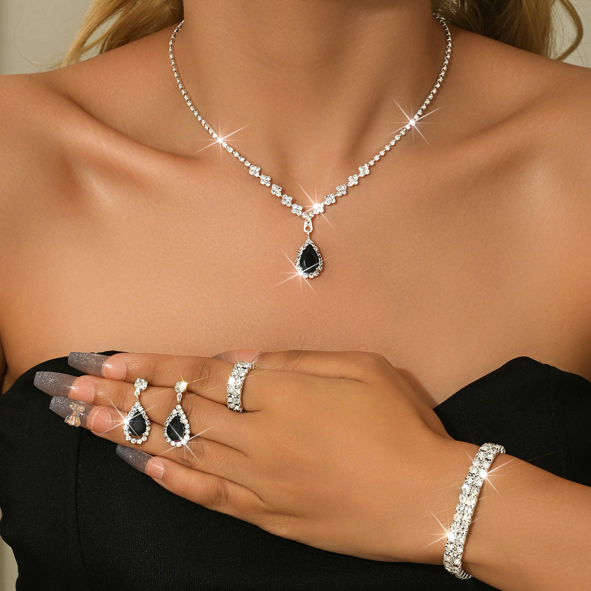 Water Drop Jewelry Set – product view 27