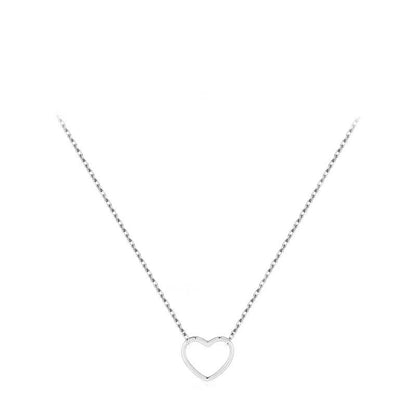 Stainless Steel Heart Pendant Necklace – product view 6