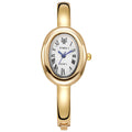 Oval Stainless Steel Quartz Watch